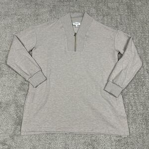 Haven Well Within Top Womens Small 1/4 Zip Soft Beige Side Slits Sweater